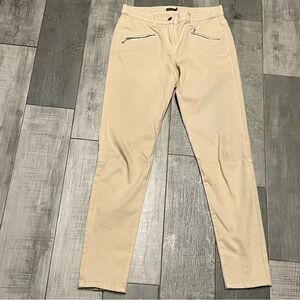 J. McLaughlin Equestrian Riding Jodhpurs High Waist Slim Fit Ankle Tan Pant 4